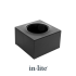 BOX 1, Black, montagebox voor  Ø 60 mm grondspots