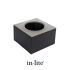 BOX 1, Pearl Grey, montagebox voor  Ø 60 mm grondspots