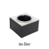 Box 1 RVS, montagebox voor Ø 60 mm grondspots