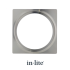 PLATE 1 RVS, voor o.a. Luna & Big Flux
