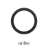 RING 68, Black, voor grondspots Ø60 mm