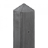 Beton-tussenpaal IJssel met diamantkop 10x10x280 cm kabeldoorvoer antraciet