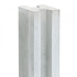 Beton-sleufpaal Zaan met vlakke kop 10x10x275 cm Wit/Grijs